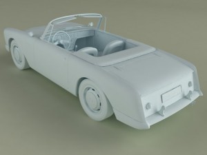 facel vega facellia convertible Modelo 3D