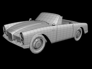 facel vega facellia convertible Modelo 3D