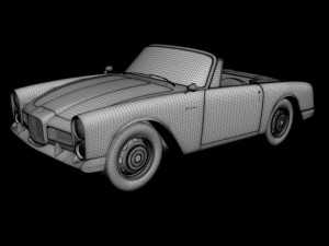 facel vega facellia convertible Modelo 3D