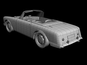 facel vega facellia convertible Modelo 3D