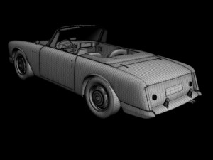 facel vega facellia convertible Modelo 3D