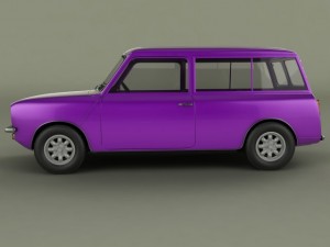 austin mini clubman estate 3D Model