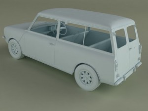 austin mini clubman estate 3D Model