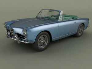Альфа Ромео 1900 СС кабриолет 3D Модель