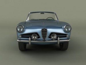 alfa romeo 1900 ss cabrio 3D Модель