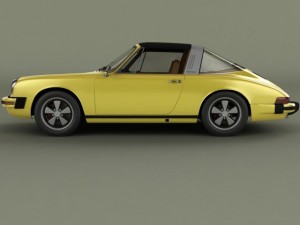 porsche 911 targa 1974 3D Model
