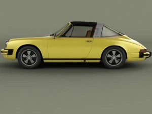 porsche 911 targa 1974 Modelo 3D