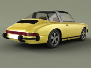 porsche 911 targa 1974 3D Model