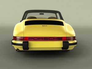 porsche 911 targa 1974 3D Model