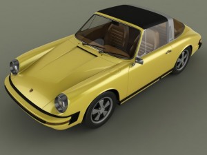 porsche 911 targa 1974 3D Model