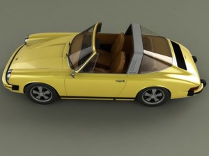 porsche 911 targa 1974 3D Model
