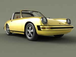 porsche 911 targa 1974 3D Model