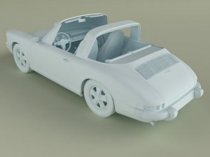 porsche 911 targa 1974 3D Model