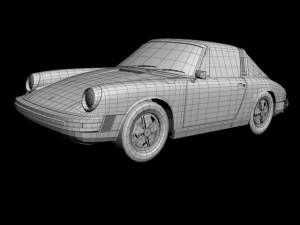 porsche 911 targa 1974 3D Model