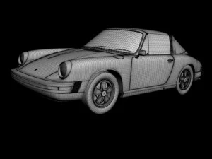 porsche 911 targa 1974 Modelo 3D
