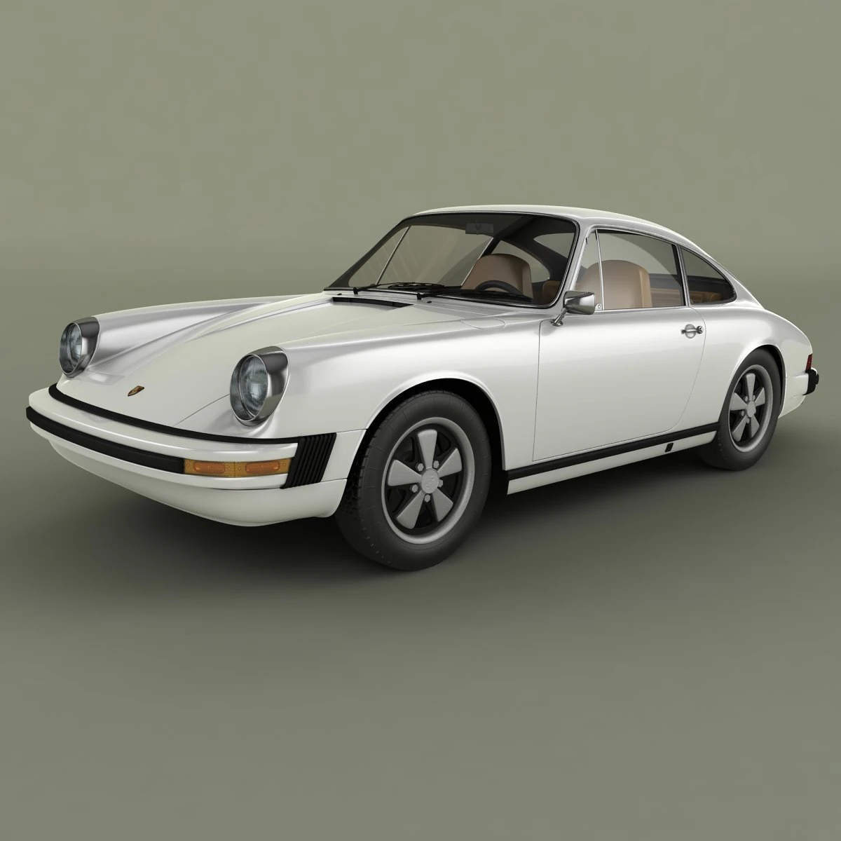 porsche 911 1974 3D Model .c4d .max .obj .3ds .fbx .stl .blend 