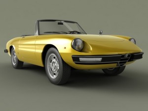 alfa romeo spider Modello 3D
