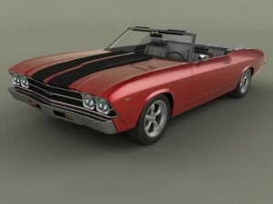 chevrolet chevelle cabriolet 3D Model