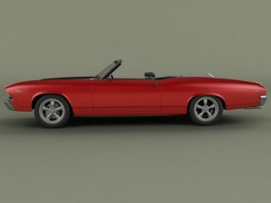 chevrolet chevelle convertible 3D Model