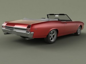 chevrolet chevelle convertible 3D Model