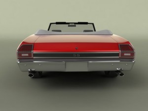 chevrolet chevelle convertible 3D Model