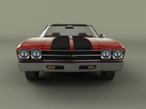 chevrolet chevelle convertible 3D Model