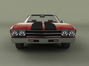 chevrolet chevelle convertible 3D Model