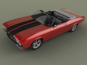 chevrolet chevelle convertible 3D Model