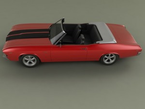 chevrolet chevelle convertible 3D Model