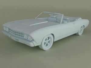 chevrolet chevelle convertible 3D Model