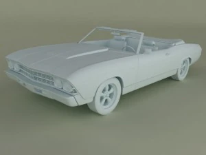 chevrolet chevelle convertible 3D Model