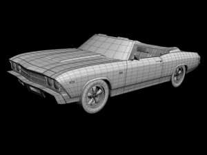 chevrolet chevelle convertible 3D Model