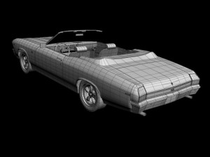 chevrolet chevelle convertible 3D Model