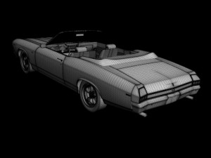 chevrolet chevelle convertible 3D Model