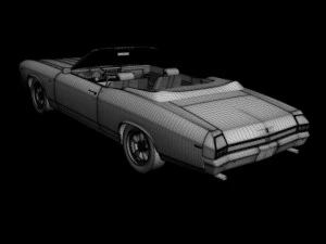 chevrolet chevelle convertible 3D Model
