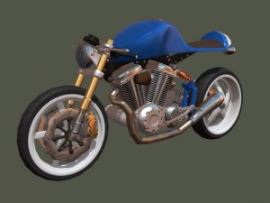 concept motorcycle Model 3D