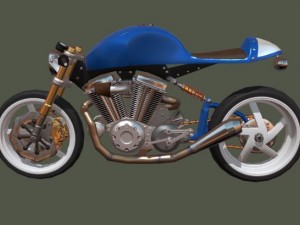 concept motorcycle 3D Model