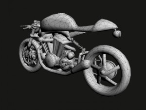 concept motorcycle 3D Model