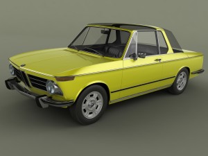 bmw 2002 targa 3D 모델