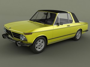 bmw 2002 targa 3D 模型