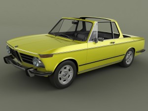 bmw 2002 targa 3D 模型
