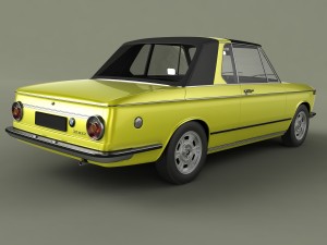 bmw 2002 targa 3D 模型