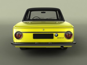 bmw 2002 targa 3D 模型
