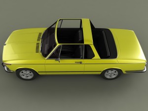 bmw 2002 targa 3D 模型