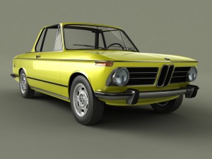 bmw 2002 targa 3D 模型