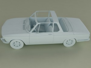 bmw 2002 targa 3D 模型