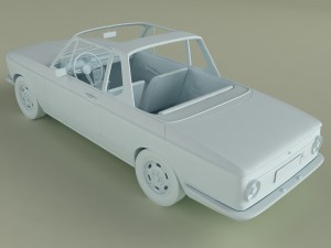 bmw 2002 targa 3D 模型