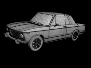 bmw 2002 targa 3D 模型