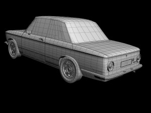bmw 2002 targa 3D 模型