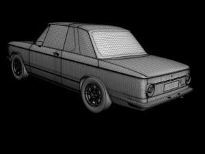 bmw 2002 targa 3D 模型